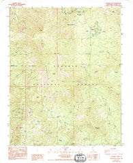 Sentinel Peak California Historical topographic map, 1:24000 scale, 7.5 X 7.5 Minute, Year 1987