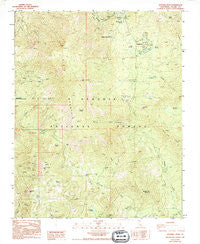 Sentinel Peak California Historical topographic map, 1:24000 scale, 7.5 X 7.5 Minute, Year 1987