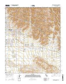 Seven Palms Valley California Current topographic map, 1:24000 scale, 7.5 X 7.5 Minute, Year 2015