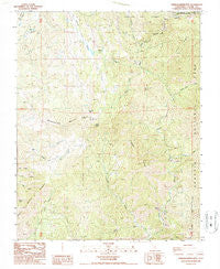 Shadequarter Mtn California Historical topographic map, 1:24000 scale, 7.5 X 7.5 Minute, Year 1987