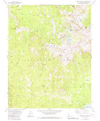 Sharktooth Peak California Historical topographic map, 1:24000 scale, 7.5 X 7.5 Minute, Year 1982