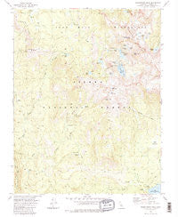 Sharktooth Peak California Historical topographic map, 1:24000 scale, 7.5 X 7.5 Minute, Year 1982