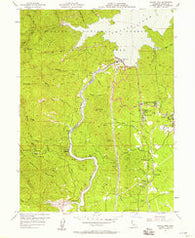 Shasta Dam California Historical topographic map, 1:24000 scale, 7.5 X 7.5 Minute, Year 1956