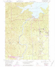 Shasta Dam California Historical topographic map, 1:24000 scale, 7.5 X 7.5 Minute, Year 1956
