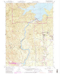 Shasta Dam California Historical topographic map, 1:24000 scale, 7.5 X 7.5 Minute, Year 1956