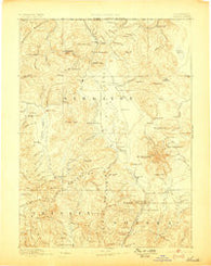 Shasta California Historical topographic map, 1:250000 scale, 1 X 1 Degree, Year 1886