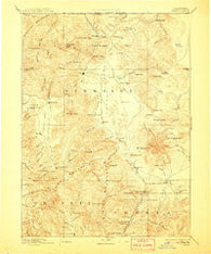 Shasta California Historical topographic map, 1:250000 scale, 1 X 1 Degree, Year 1894