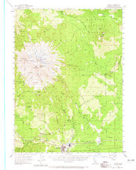 Shasta California Historical topographic map, 1:62500 scale, 15 X 15 Minute, Year 1954
