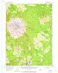 Shasta California Historical topographic map, 1:62500 scale, 15 X 15 Minute, Year 1954