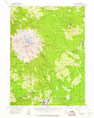 Shasta California Historical topographic map, 1:62500 scale, 15 X 15 Minute, Year 1954