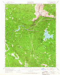 Shaver Lake California Historical topographic map, 1:62500 scale, 15 X 15 Minute, Year 1953