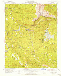 Shaver Lake California Historical topographic map, 1:62500 scale, 15 X 15 Minute, Year 1953