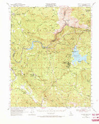 Shaver Lake California Historical topographic map, 1:62500 scale, 15 X 15 Minute, Year 1953