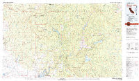 Shaver Lake California Historical topographic map, 1:100000 scale, 30 X 60 Minute, Year 1980