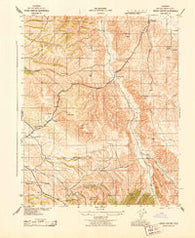 Shedd Canyon California Historical topographic map, 1:31680 scale, 7.5 X 7.5 Minute, Year 1943