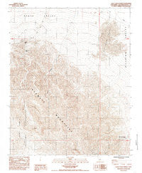 Sheep Creek Spring California Historical topographic map, 1:24000 scale, 7.5 X 7.5 Minute, Year 1985