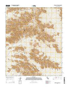 Sheep Camp Spring California Current topographic map, 1:24000 scale, 7.5 X 7.5 Minute, Year 2015