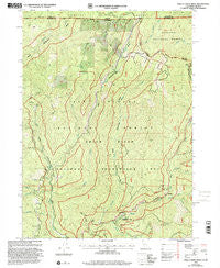 Shelly Creek Ridge California Historical topographic map, 1:24000 scale, 7.5 X 7.5 Minute, Year 1997