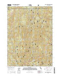 Shelly Creek Ridge California Current topographic map, 1:24000 scale, 7.5 X 7.5 Minute, Year 2015