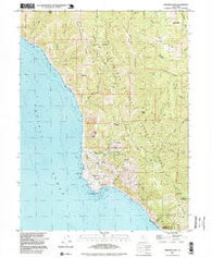 Shelter Cove California Historical topographic map, 1:24000 scale, 7.5 X 7.5 Minute, Year 1997