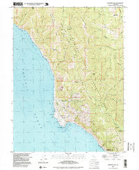 Shelter Cove California Historical topographic map, 1:24000 scale, 7.5 X 7.5 Minute, Year 1997