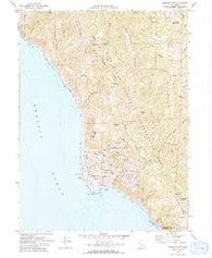 Shelter Cove California Historical topographic map, 1:24000 scale, 7.5 X 7.5 Minute, Year 1969