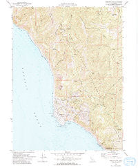 Shelter Cove California Historical topographic map, 1:24000 scale, 7.5 X 7.5 Minute, Year 1969