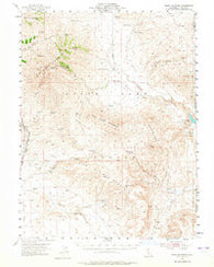 Shinn Mountain California Historical topographic map, 1:62500 scale, 15 X 15 Minute, Year 1954