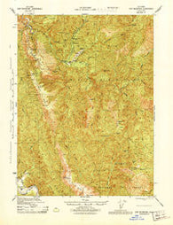 Ship Mountain California Historical topographic map, 1:62500 scale, 15 X 15 Minute, Year 1945