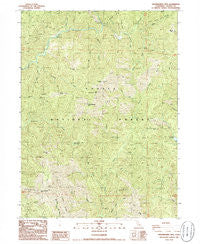 Shoeinhorse Mountain California Historical topographic map, 1:24000 scale, 7.5 X 7.5 Minute, Year 1986