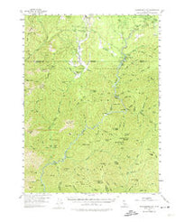 Shoeinhorse Mountain California Historical topographic map, 1:62500 scale, 15 X 15 Minute, Year 1954