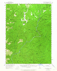Shoeinhorse Mountain California Historical topographic map, 1:62500 scale, 15 X 15 Minute, Year 1954