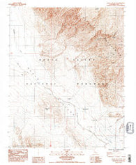Shore Line Butte California Historical topographic map, 1:24000 scale, 7.5 X 7.5 Minute, Year 1984