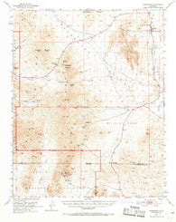 Shoshone California Historical topographic map, 1:62500 scale, 15 X 15 Minute, Year 1951