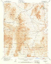 Shoshone California Historical topographic map, 1:62500 scale, 15 X 15 Minute, Year 1951