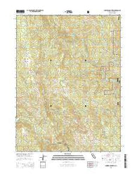Showers Mountain California Current topographic map, 1:24000 scale, 7.5 X 7.5 Minute, Year 2015