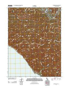 Shubrick Peak California Historical topographic map, 1:24000 scale, 7.5 X 7.5 Minute, Year 2012