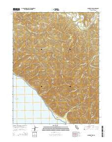 Shubrick Peak California Current topographic map, 1:24000 scale, 7.5 X 7.5 Minute, Year 2015