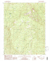 Shuteye Peak California Historical topographic map, 1:24000 scale, 7.5 X 7.5 Minute, Year 1990
