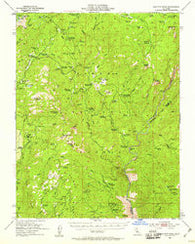 Shuteye Peak California Historical topographic map, 1:62500 scale, 15 X 15 Minute, Year 1953