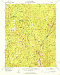 Shuteye Peak California Historical topographic map, 1:62500 scale, 15 X 15 Minute, Year 1953