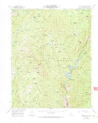 Shuteye Peak California Historical topographic map, 1:62500 scale, 15 X 15 Minute, Year 1953