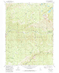 Sierra City California Historical topographic map, 1:24000 scale, 7.5 X 7.5 Minute, Year 1981