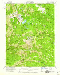 Sierra City California Historical topographic map, 1:62500 scale, 15 X 15 Minute, Year 1955