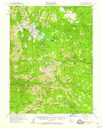Sierra City California Historical topographic map, 1:62500 scale, 15 X 15 Minute, Year 1955