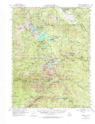 Sierra City California Historical topographic map, 1:62500 scale, 15 X 15 Minute, Year 1955