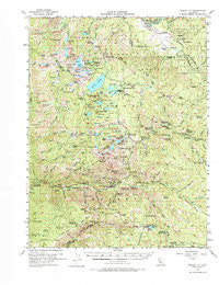Sierra City California Historical topographic map, 1:62500 scale, 15 X 15 Minute, Year 1955