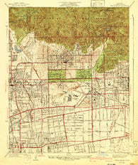 Sierra Madre California Historical topographic map, 1:24000 scale, 7.5 X 7.5 Minute, Year 1941