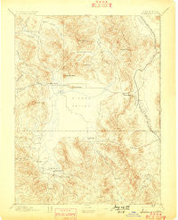 Sierraville California Historical topographic map, 1:125000 scale, 30 X 30 Minute, Year 1894