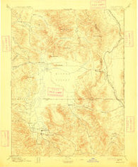 Sierraville California Historical topographic map, 1:125000 scale, 30 X 30 Minute, Year 1894